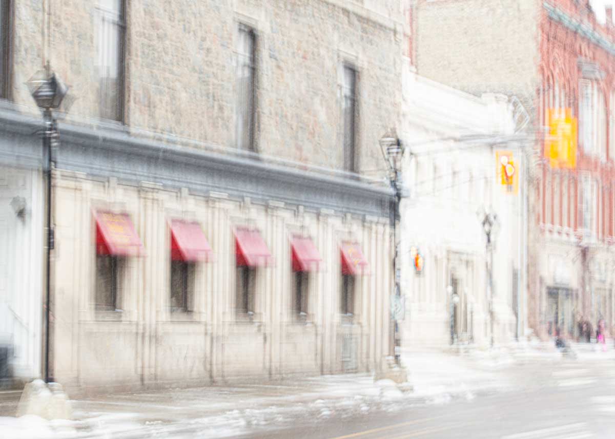 photograph of the historic CICB building in Downtown Galt, Cambridge Ontario 